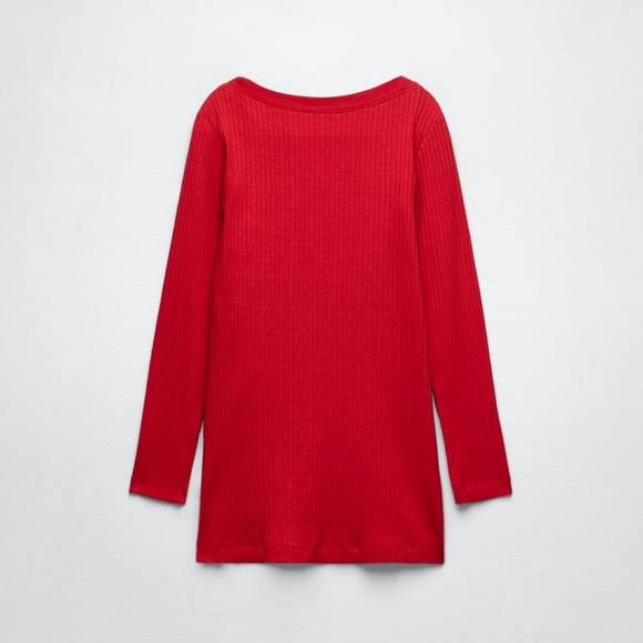Zara Limited Edition Long Rib Top - Picture 8 of 8